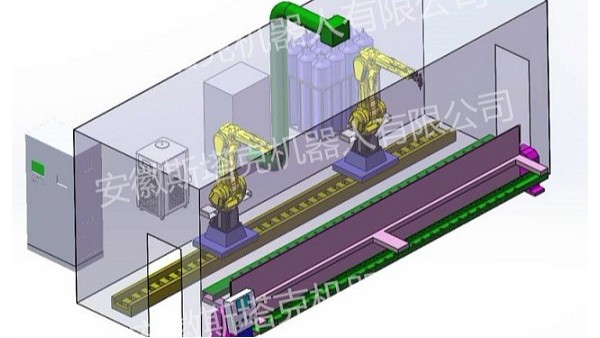 雙機(jī)械手三維激光切割專機(jī)